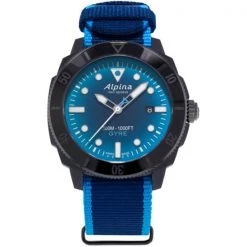Montres Outdoor ALPINA WATCHES SEASTRONG DIVER GYRE GENTS AUTOMATIC SMOKE BLUE 22 Bleu