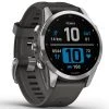 Montres Cardio GPS GARMIN FENIX 7S SILVER W/GREY BAND 22 Gris