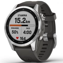 Montres Cardio GPS GARMIN FENIX 7S SILVER W/GREY BAND 22 Gris -Electronique Eclairage Soldes 2022 9 101768 fenix 7s silver w grey band 010 02539 01 03