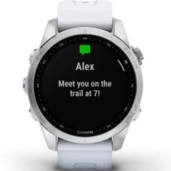 Montres Cardio GPS GARMIN FENIX 7S SILVER W/WHITE BAND 22 Blanc / Gris -Electronique Eclairage Soldes 2022 9 101769 fenix 7s silver w white band 010 02539 03 05