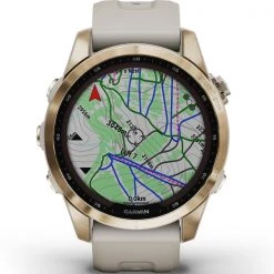 Montres Cardio GPS GARMIN FENIX 7S SAPPHIRE SOLAR LIGHT GOLD W/SAND BAND 22 Beige -Electronique Eclairage Soldes 2022 9 101770 fenix 7s sapphire solar light gold w sand band 010 02539 21 06