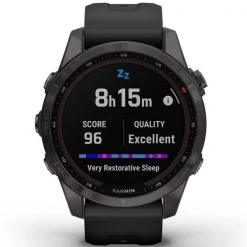 Montres Cardio GPS GARMIN FENIX 7S SAPPHIRE SOLAR CARBON GRAY W/BLACK BAND 22 Noir -Electronique Eclairage Soldes 2022 9 101771 fenix 7s sapphire solar carbon gray w black band 010 02539 25 06