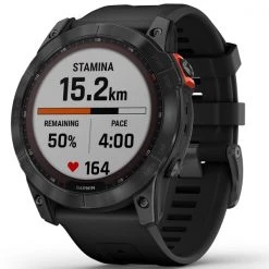 Montres Cardio GPS GARMIN FENIX 7X SOLAR GREY W/BLACK BAND 22 Noir -Electronique Eclairage Soldes 2022 9 101779 fenix 7x solar grey w black band 010 02541 01 05