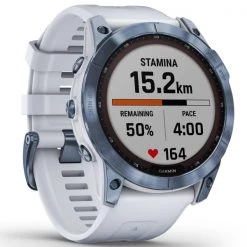Montres Cardio GPS GARMIN FENIX 7X SAPPHIRE SOLAR COBALT BLUE W/WHITE BAND 22 Blanc / Bleu -Electronique Eclairage Soldes 2022 9 101781 fenix 7x sapphire solar cobalt blue w white band 010 02541 15 03