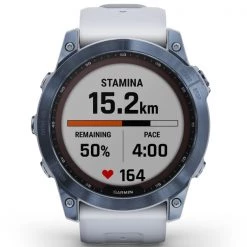 Montres Cardio GPS GARMIN FENIX 7X SAPPHIRE SOLAR COBALT BLUE W/WHITE BAND 22 Blanc / Bleu -Electronique Eclairage Soldes 2022 9 101781 fenix 7x sapphire solar cobalt blue w white band 010 02541 15 04
