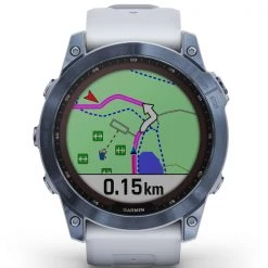 Montres Cardio GPS GARMIN FENIX 7X SAPPHIRE SOLAR COBALT BLUE W/WHITE BAND 22 Blanc / Bleu -Electronique Eclairage Soldes 2022 9 101781 fenix 7x sapphire solar cobalt blue w white band 010 02541 15 05