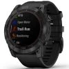 Montres Cardio GPS GARMIN FENIX 7X SAPPHIRE SOLAR BLACK W/BLACK BAND 22 Noir