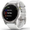 Montres Cardio GPS GARMIN EPIX GEN 2 SAPPHIRE SILVER W/WHITE BAND 22 Blanc / Gris