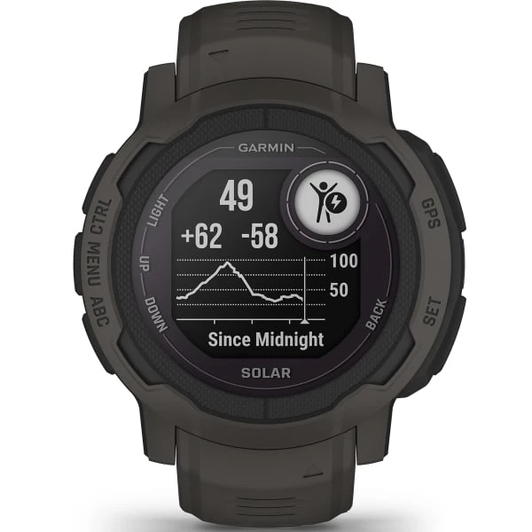 Montres Cardio GPS GARMIN INSTINCT 2 SOLAR GRAPHITE 22 Noir 1 Montres Cardio GPS GARMIN INSTINCT 2 SOLAR GRAPHITE 22 Noir