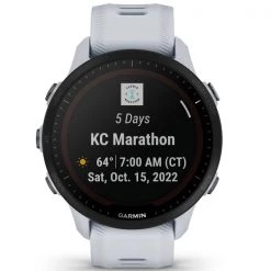 Montres Cardio GPS GARMIN FORERUNNER 955 SOLAR WHITE 22 Blanc -Electronique Eclairage Soldes 2022 9 112225 010 02638 21 04