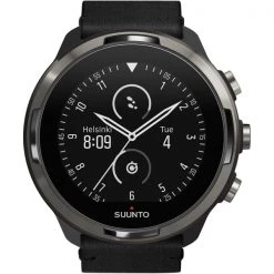 Montres Cardio GPS SUUNTO 9 BARO TITANIUM LEATHER 22 Noir / Gris