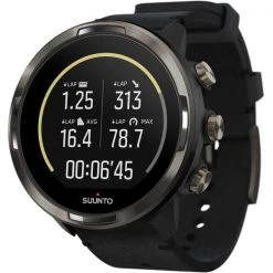 Montres Cardio GPS SUUNTO 9 BARO TITANIUM LEATHER 22 Noir / Gris -Electronique Eclairage Soldes 2022 9 113155 9 baro titanium leather ss050463000 03
