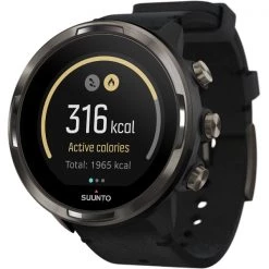 Montres Cardio GPS SUUNTO 9 BARO TITANIUM LEATHER 22 Noir / Gris -Electronique Eclairage Soldes 2022 9 113155 9 baro titanium leather ss050463000 04