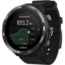Montres Cardio GPS SUUNTO 9 BARO TITANIUM LEATHER 22 Noir / Gris -Electronique Eclairage Soldes 2022 9 113155 9 baro titanium leather ss050463000 05