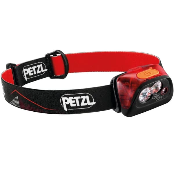 Lampes Frontales PETZL ACTIK CORE ROUGE 22 Noir / Rouge 1 Lampes Frontales PETZL ACTIK CORE ROUGE 22 Noir / Rouge