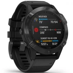 Montres Cardio GPS GARMIN FENIX 6 PRO BLACK W/BLACK BAND 21 Noir -Electronique Eclairage Soldes 2022 9 64854 fenix 6 pro black w black band 010 02158 02 05