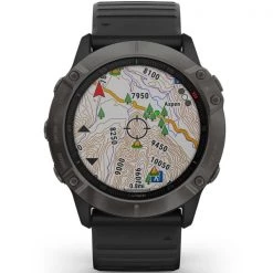 Montres Cardio GPS GARMIN FENIX 6X SAPPHIRE GRAY W/BLACK BAND 21 Noir / Gris -Electronique Eclairage Soldes 2022 9 64860 010 02157 11 06