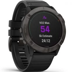 Montres Cardio GPS GARMIN FENIX 6X PRO SOLAR TITANE CARBON GRAY W/BLACK BAND 21 Noir -Electronique Eclairage Soldes 2022 9 64861 010 02157 21 05