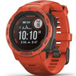 Montres Cardio GPS GARMIN INSTINCT SOLAR FLAME RED 21 Rouge