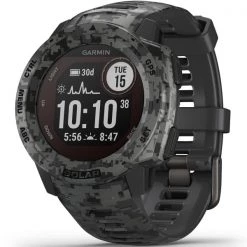 Montres Cardio GPS GARMIN INSTINCT SOLAR CAMO EDITION GRAPHITE CAMO 21 Gris
