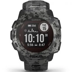 Montres Cardio GPS GARMIN INSTINCT SOLAR CAMO EDITION GRAPHITE CAMO 21 Gris -Electronique Eclairage Soldes 2022 9 77637 010 02293 05 03