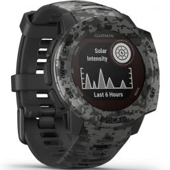 Montres Cardio GPS GARMIN INSTINCT SOLAR CAMO EDITION GRAPHITE CAMO 21 Gris -Electronique Eclairage Soldes 2022 9 77637 010 02293 05 06