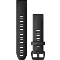 Accessoires Montres GARMIN BRACELET FENIX 6S 20MM QUICKFIT BLACK SILICONE 21 Noir