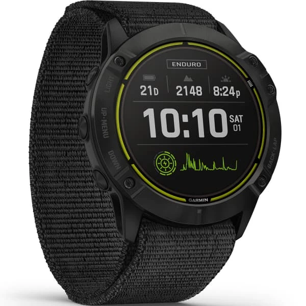 Montres Cardio GPS GARMIN ENDURO BLACK DLC W/BLACK NYLON BAND 21 Noir 3 Montres Cardio GPS GARMIN ENDURO BLACK DLC W/BLACK NYLON BAND 21 Noir – Image 3