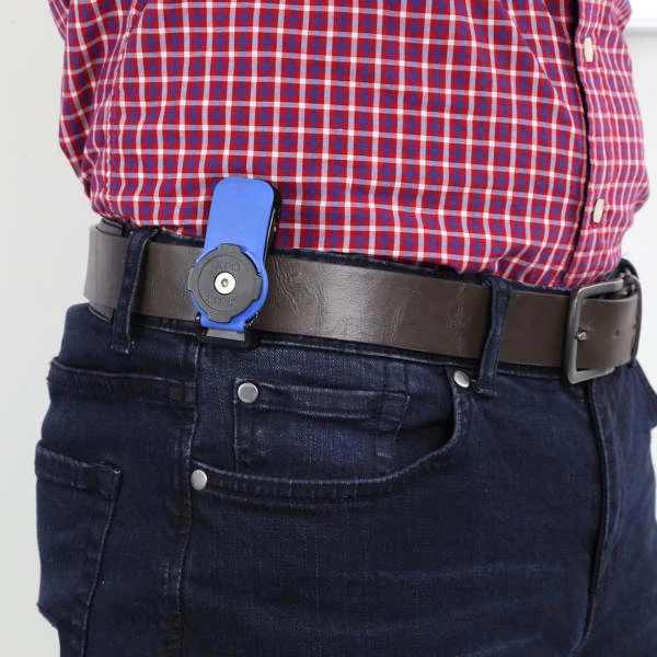 Téléphones Outdoor QUAD LOCK BELT CLIP 22 Noir / Bleu 2 Téléphones Outdoor QUAD LOCK BELT CLIP 22 Noir / Bleu – Image 2