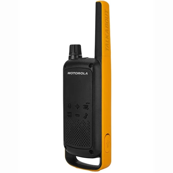 Talkie-walkie MOTOROLA TALKABOUT T82 EXTREME QUAD PACK & CHARGER WE 21 Noir / Jaune 4 Talkie-walkie MOTOROLA TALKABOUT T82 EXTREME QUAD PACK & CHARGER WE 21 Noir / Jaune – Image 4