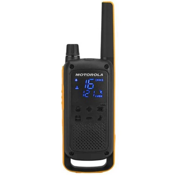 Talkie-walkie MOTOROLA TALKABOUT T82 EXTREME QUAD PACK & CHARGER WE 21 Noir / Jaune 2 Talkie-walkie MOTOROLA TALKABOUT T82 EXTREME QUAD PACK & CHARGER WE 21 Noir / Jaune – Image 2