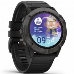 Montres Cardio GPS GARMIN FENIX 6X PRO SOLAR UTMB BLACK 21 Noir